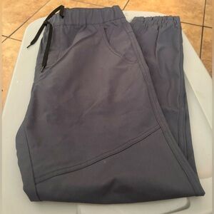 Plugg Men's Drawstring Twill Stretch Ankle Joggers Size Medium